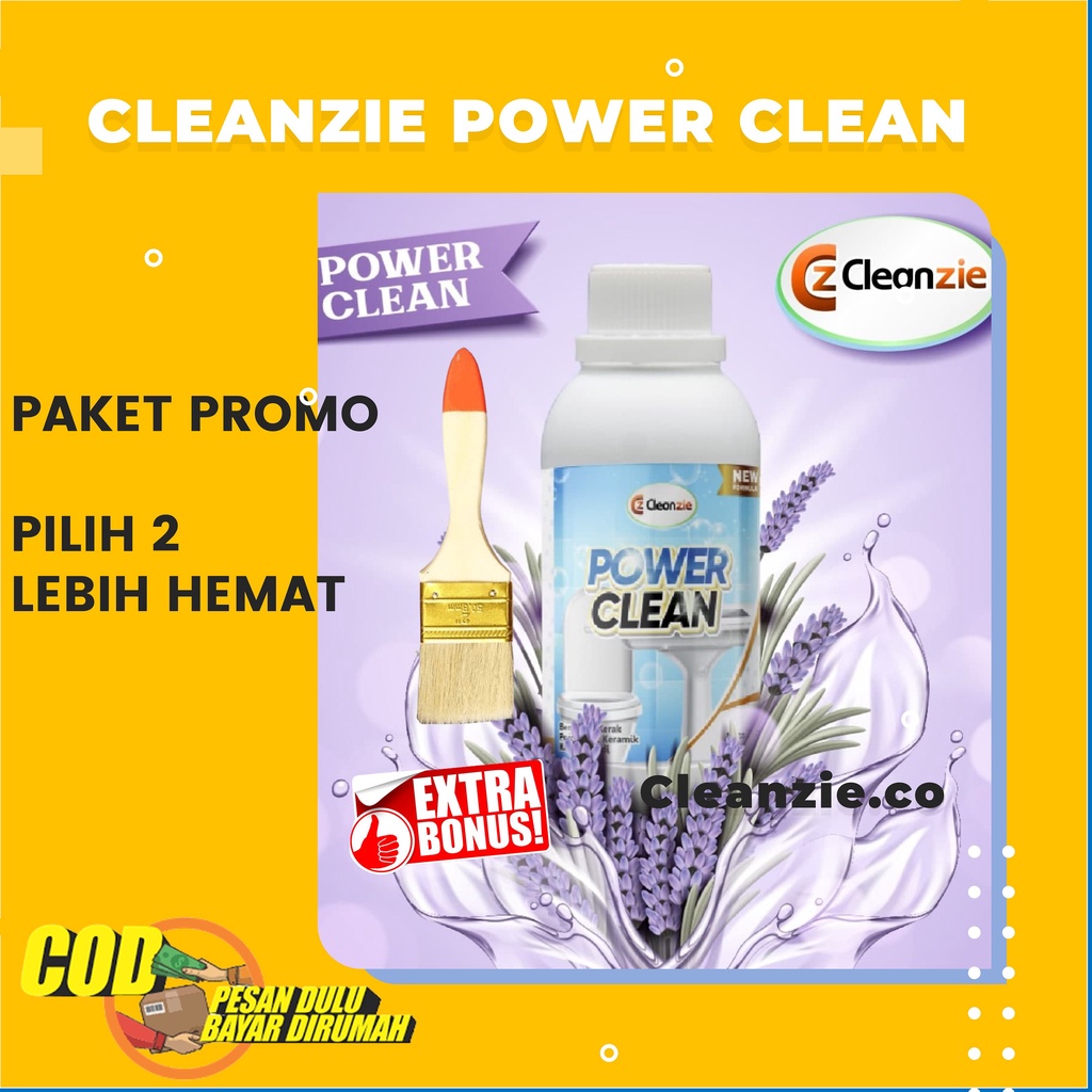 CLEANZIE POWER CLEANER Membersihkan Kerak Karat Di Keramik Closet Lantai Porcelain Cleaner Ampuh