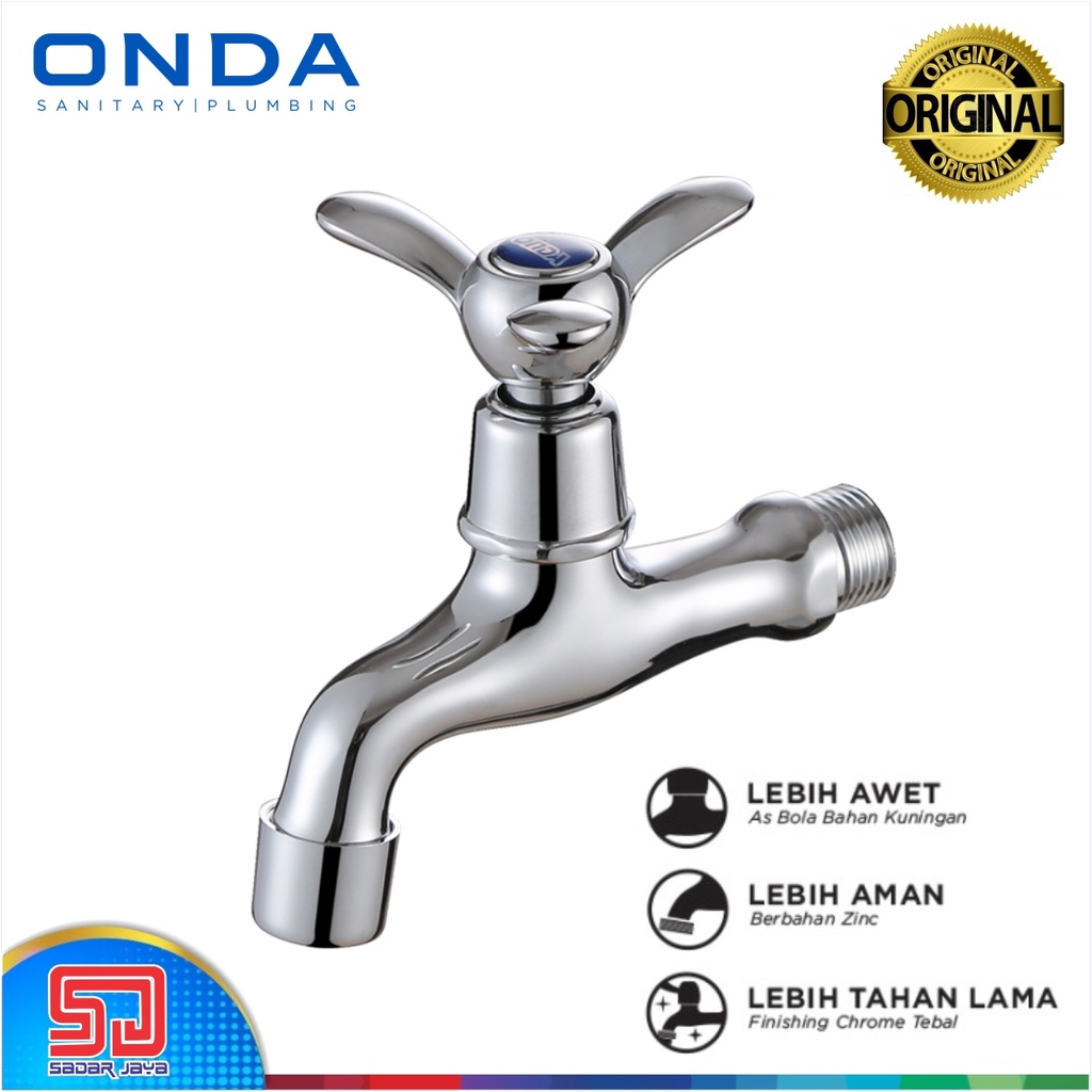 ONDA A 803 MH Kran Tembok Keran Saringan Metal Chrome 1/2&quot;