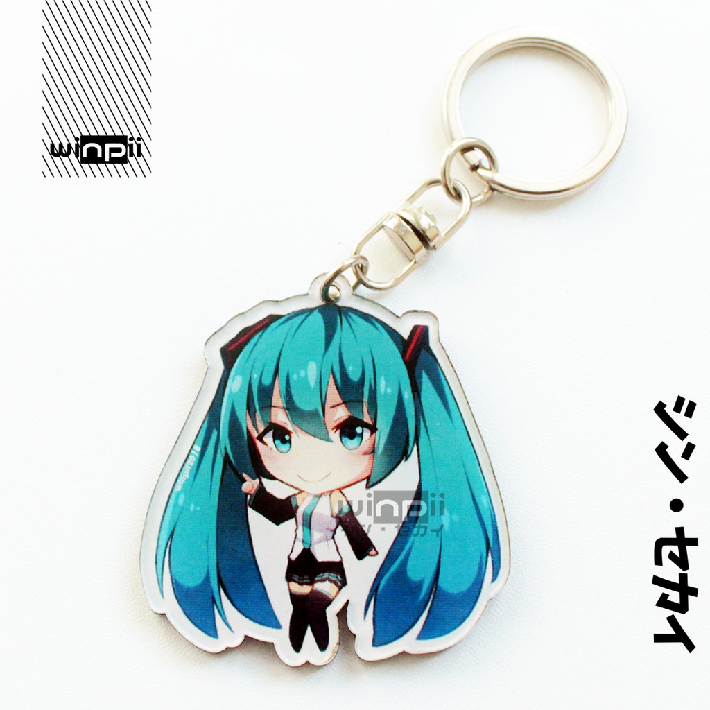 Jual Gantungan Kunci Akrilik Hatsune Miku Vocaloid Shopee Indonesia