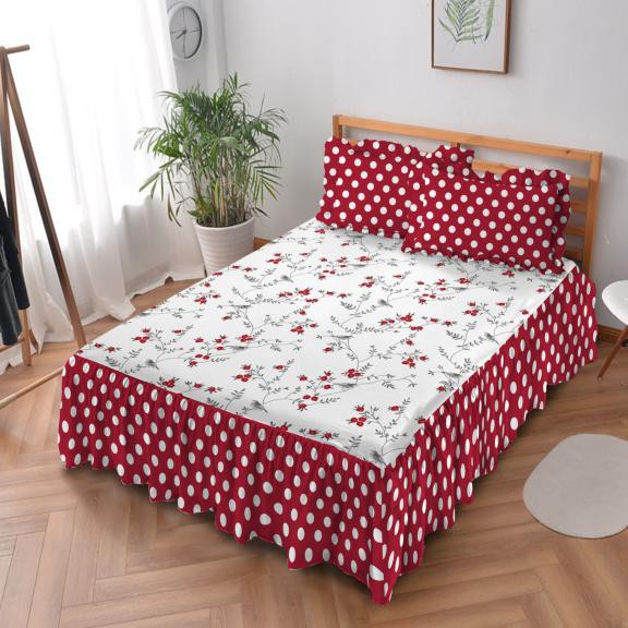 Ready Stok - Sprei Rumbai King 180 Mirabelle Kintakun D'Luxe Microfiber (5In1)39 Cm