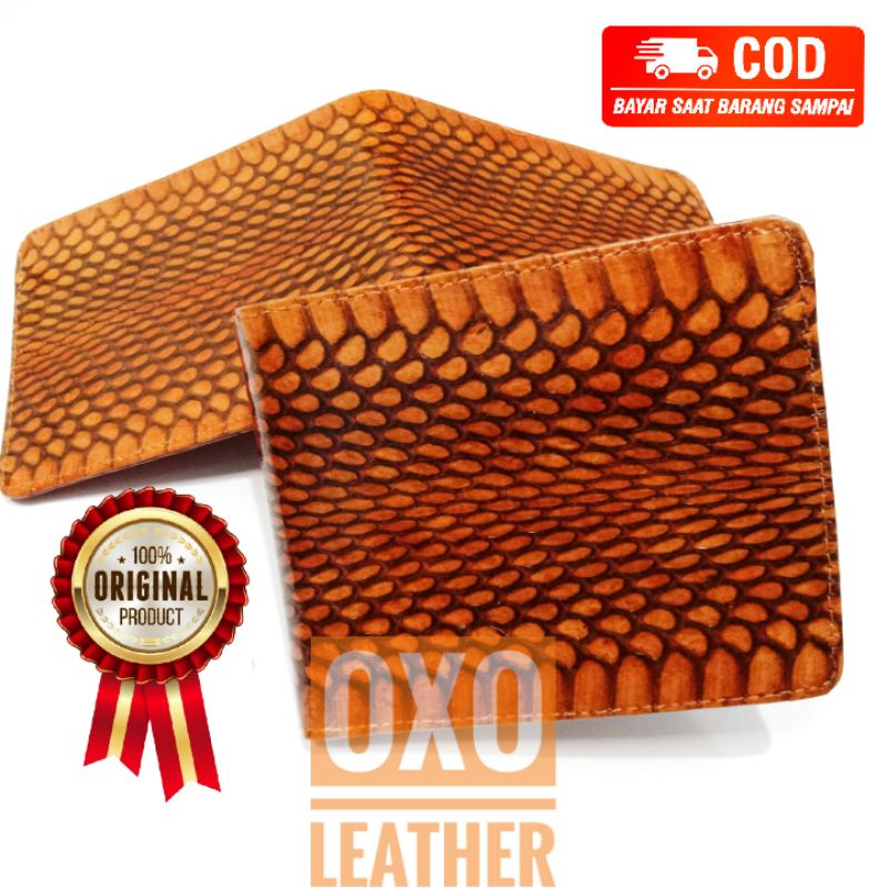 Dompet pria kulit ular asli ular cobra Dompet origal kulit ular