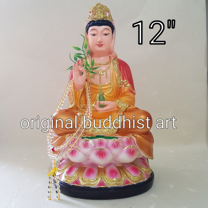 patung dewi kwan im 12inch free tasbih