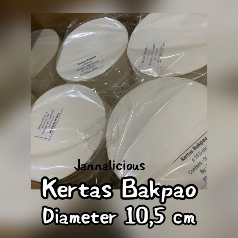 

Kertas Alas Bakpao uk. 10,5 cm - 500 pcs