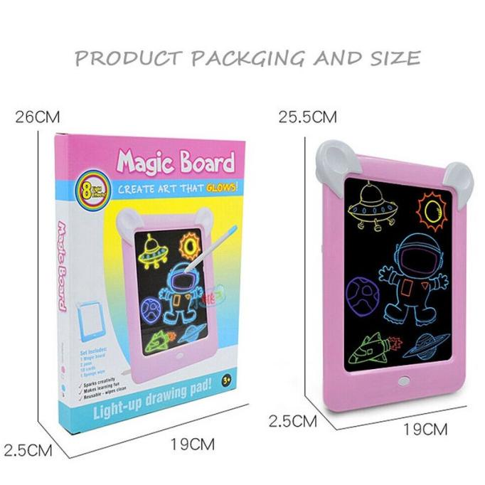 

Magic Board Drawing Led 85127 - Papan Gambar Ajaib Edukasi