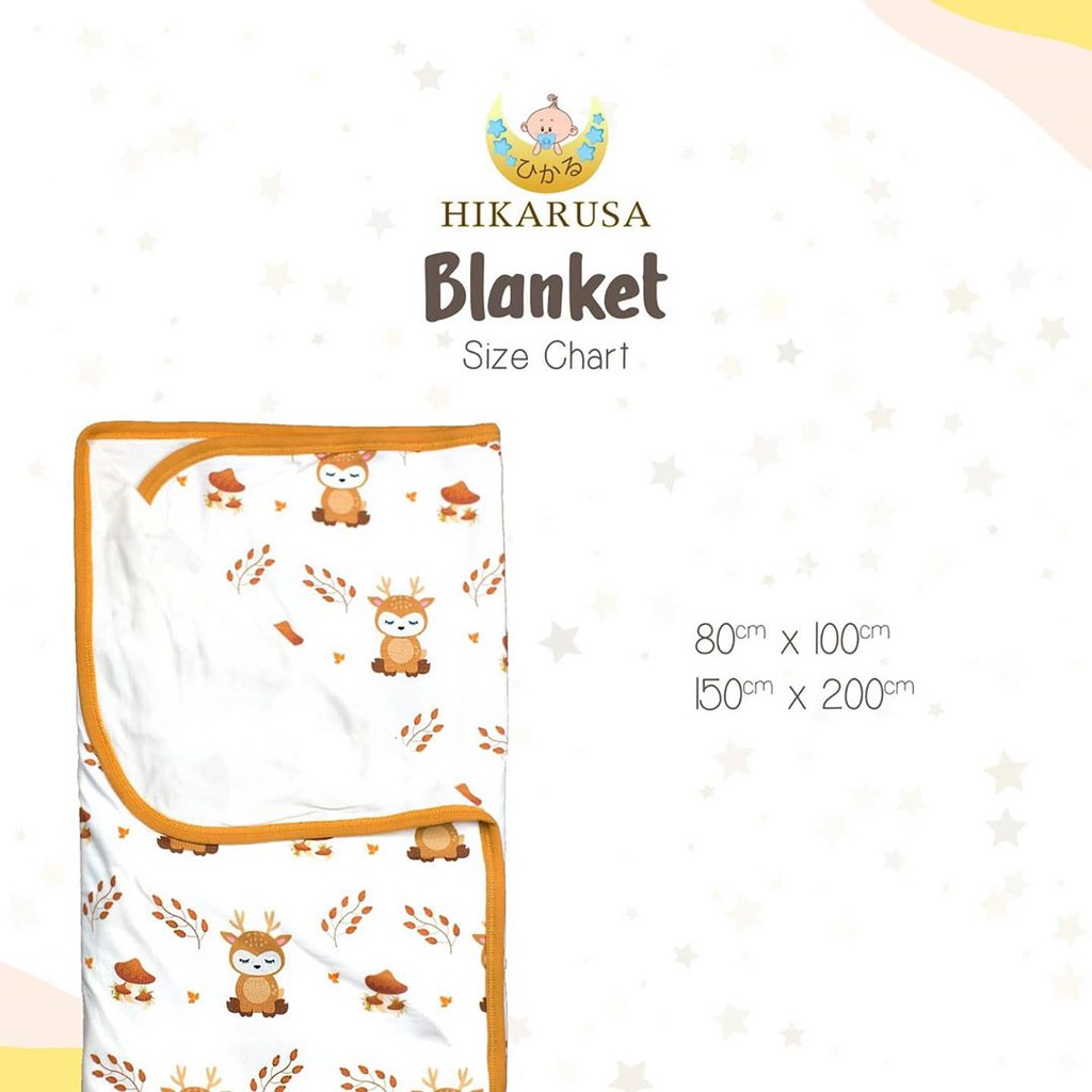 HIKARUSA BLANKET TENSEL - HIKARUSA SELIMUT BAYI (Putih)