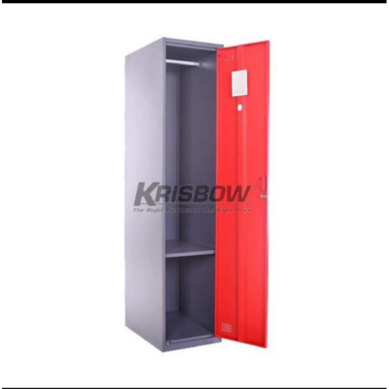 Locker 1 Doors Single Coloum Red Krisbow 10155038