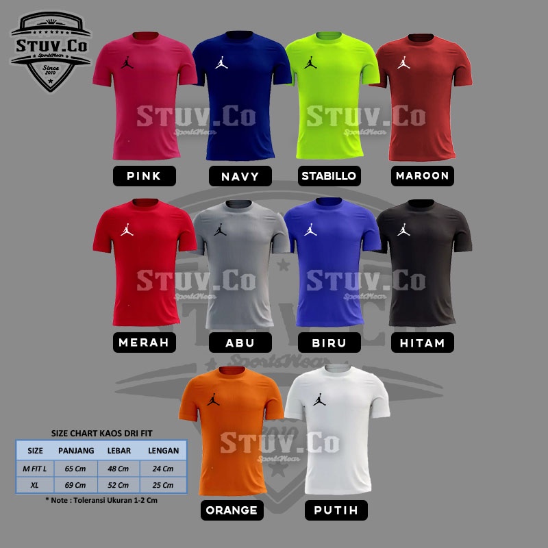 BAJU DRIFIT PRIA WANITA RUNNING JOGGING FUTSAL SEPAKBOLA MURAH