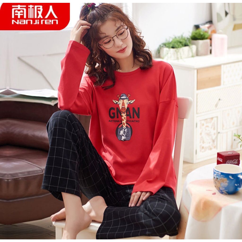 Baju tidur PP wanita kaos tebal premium import