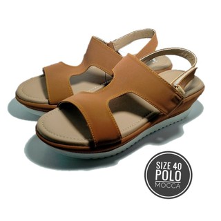  Sandal  Wanita  Original Polo  Ralph  House  Size 40 Mocca 