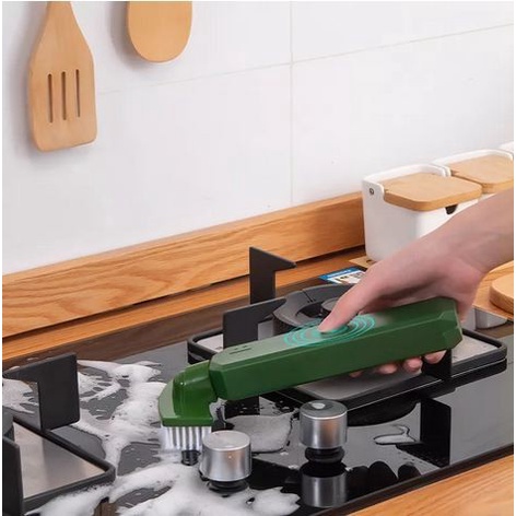 CU2 Sikat Pembersih Dapur Dengan Dispenser Sabun Kitchen Brush Sponss