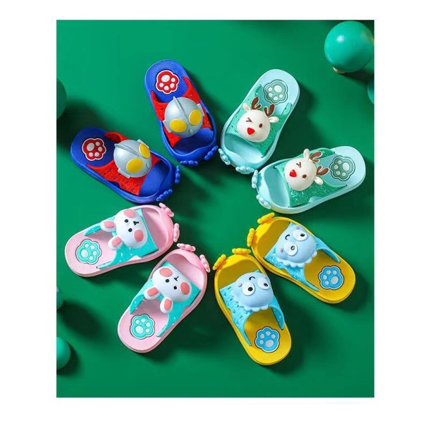 GrosirJMK - Sandal Anak Karakter Selop / Sendal Anak Karakter Lucu Import