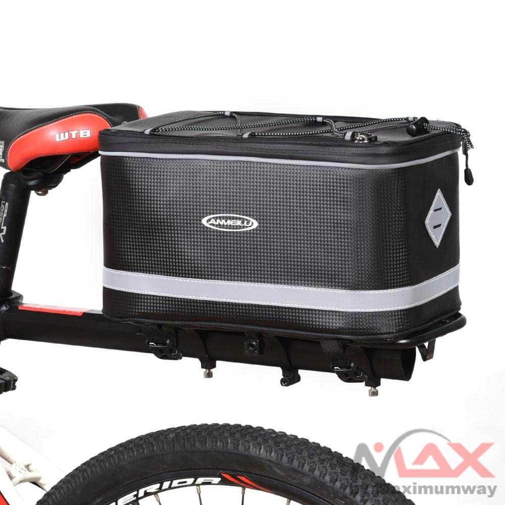 ANMEILU Tas Sepeda Bicycle Rear Carrier Bag Waterproof 7L - 7009 Warna Hitam