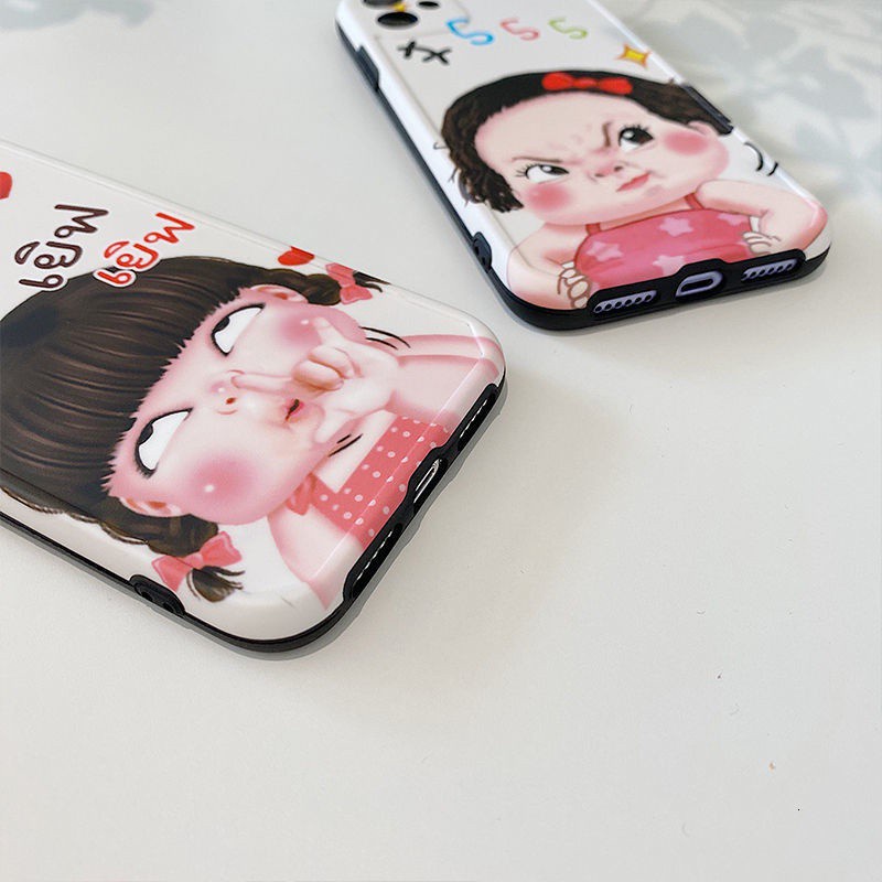 casing ponsel desain gadis thailand untuk iphone 7 8 Plus X Xs Xr 12 11 Pro Max