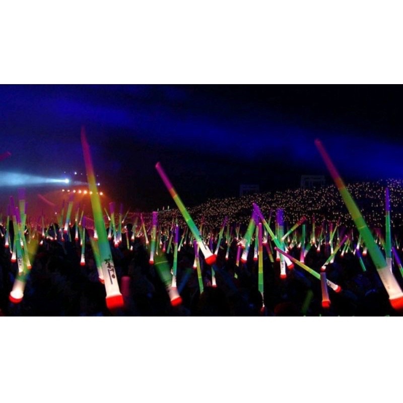 Stick pedang tarik nyala led lalin baterai panjang sword light tongkat teleskopik konser