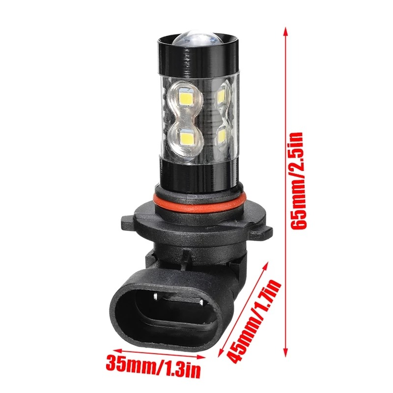 Lampu LED Mobil Headlight LED H10 High Power 2PCS White