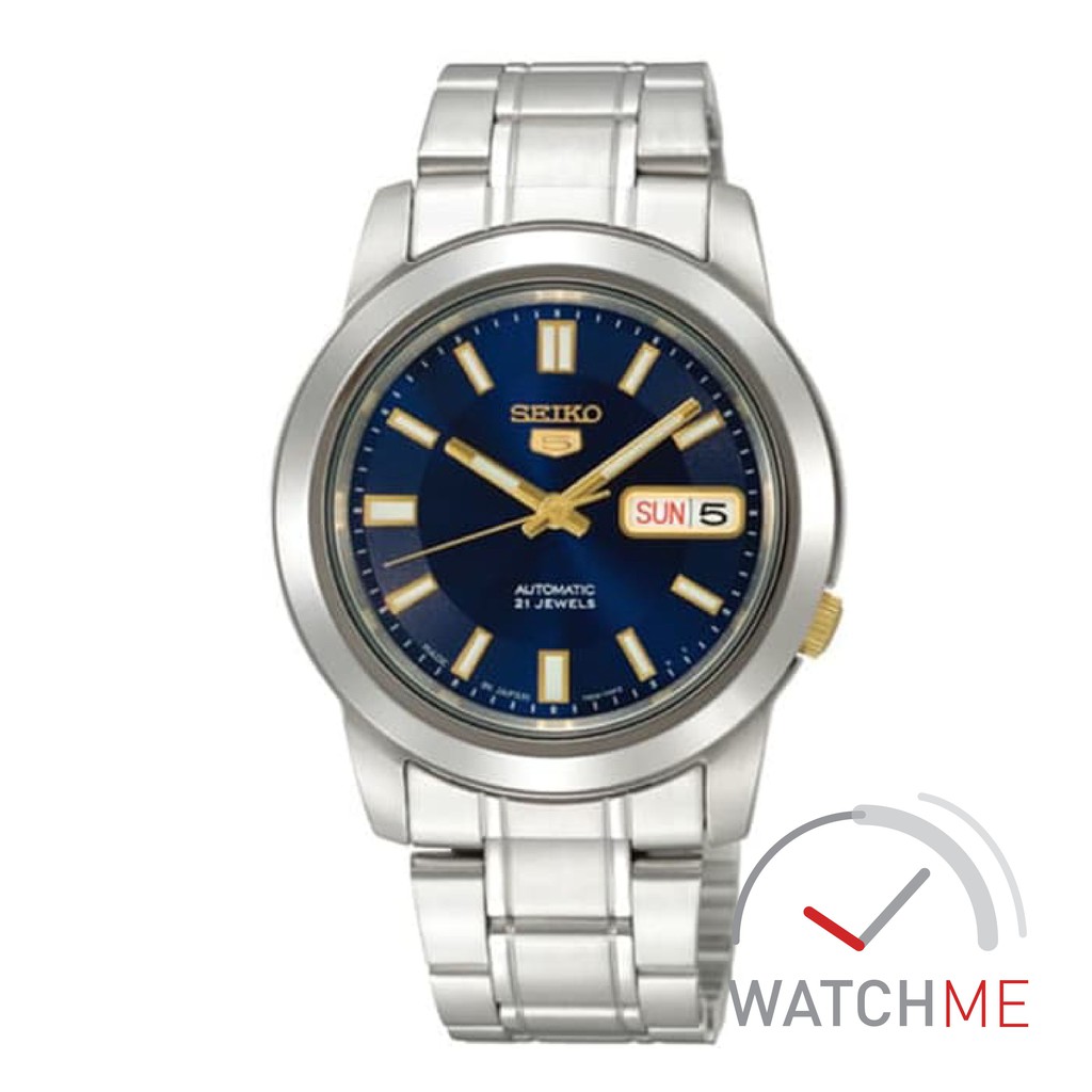 Jam Tangan Seiko 5 SNKK11K1 Automatic Blue Dial 30m Stainless Steel Original Bergaransi
