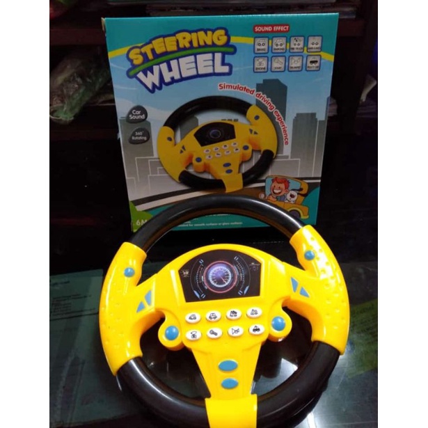 Mainan Steering Wheel Setir Mobil Bundar Bunyi suara Lampu KX1703