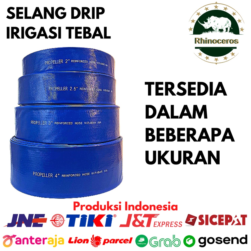 Selang Drip 50 Meter Selang Irigasi Tebal Selang Sawah Hidroponik