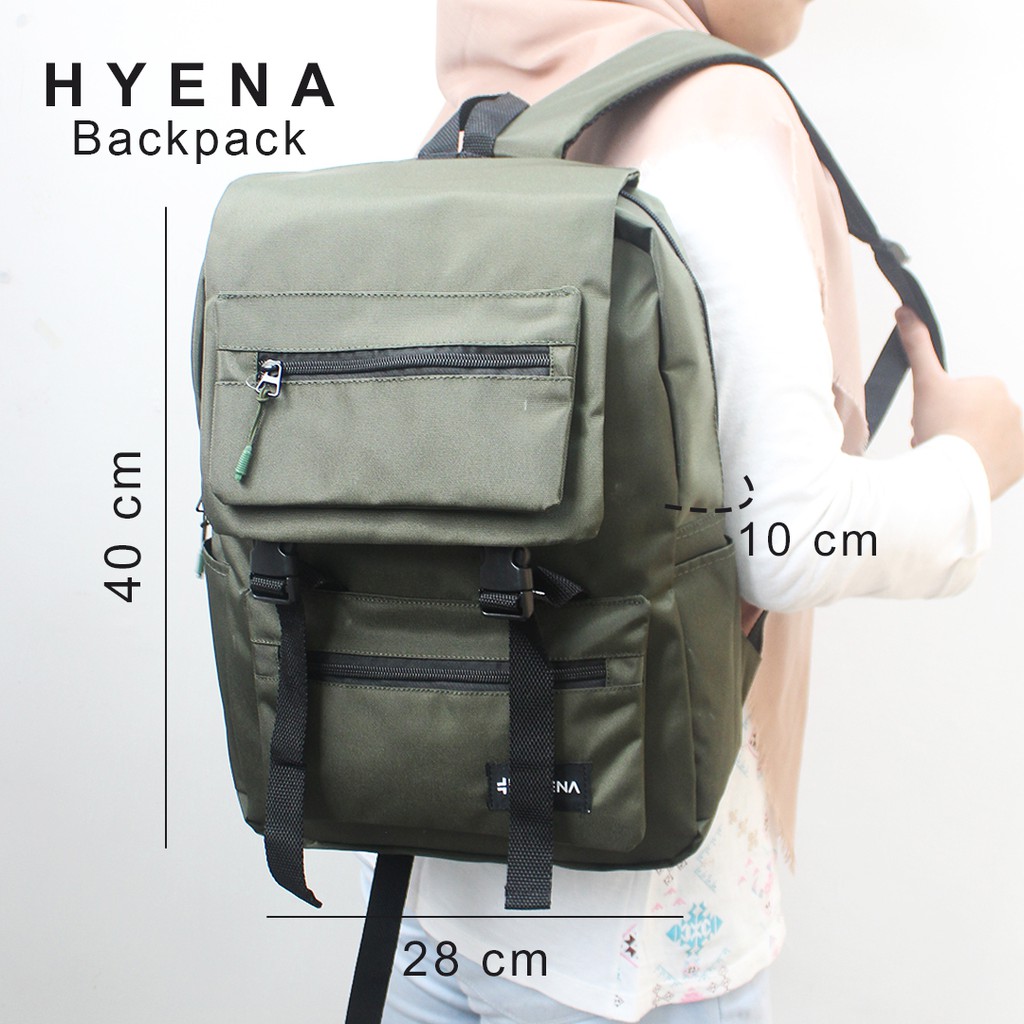 (TGS OLSHOP) - Tas Ransel  Kerja  Pria Wanita Slot Laptop Cordura