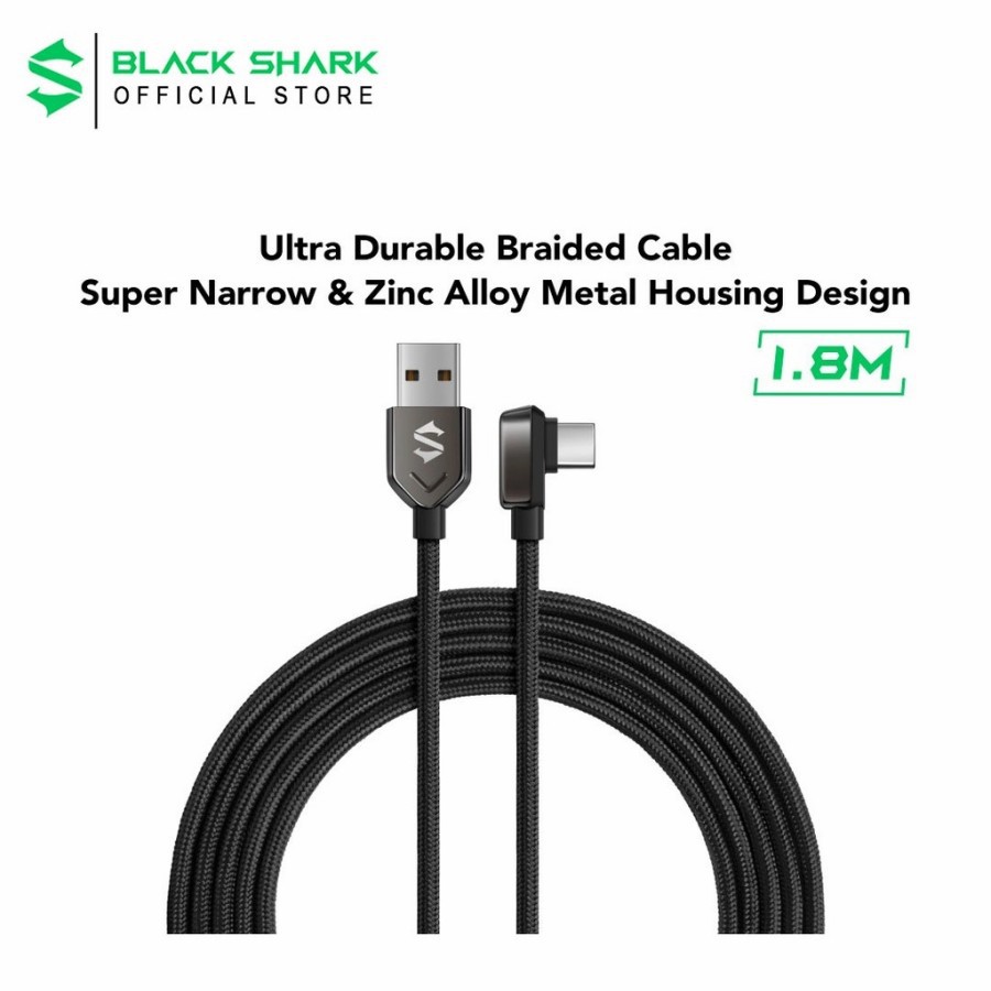 Black Shark Type-c Right Angle Data Fast Charging Cable Original