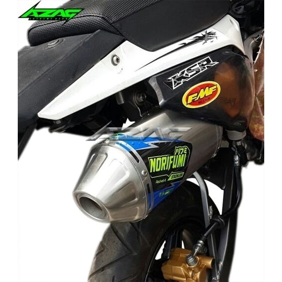 KNALPOT ORIGINAL NORIFUMI ROCKET 4 STAINLESS KAWASAKI KSR