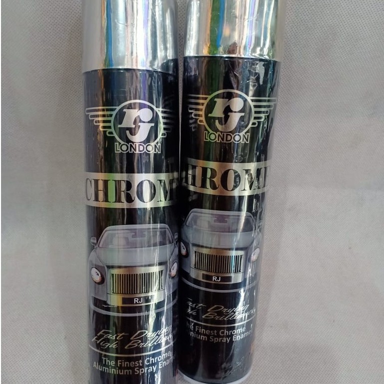 Pilok Pilox Cat Semprot RJ London CHROME / STAINLESS (227gram / 400cc)