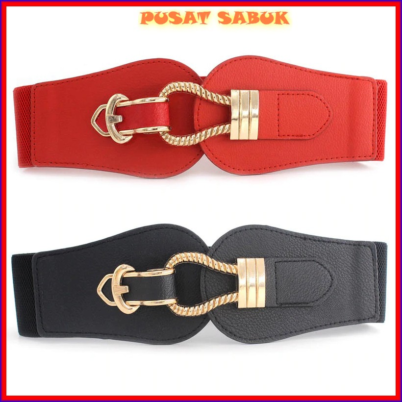 Ikat Pinggang Wanita Fashion Korea Obi Sabuk Karet Belt Cewek Oby Grosir Gesper Rantai Kepang Cantik