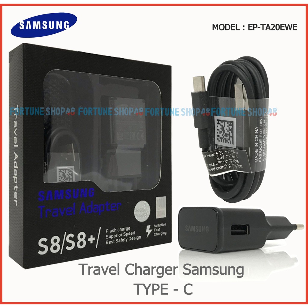 Charger Samsung S8 S8+ A7 A8 C9pro 2017 NOTE 8 Fast Charging Type C