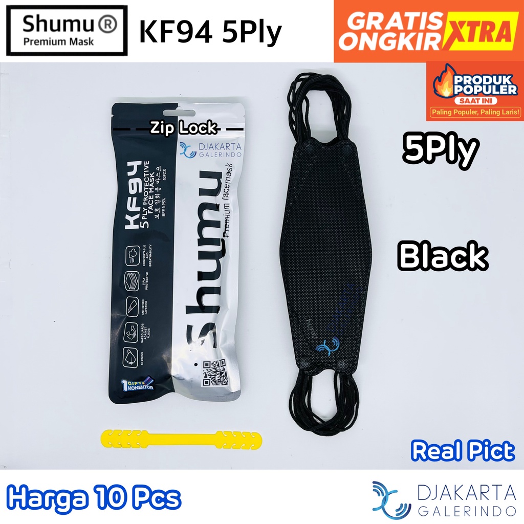 Masker SHUMU KF94 5Ply Original KEMENKES isi 10pcs