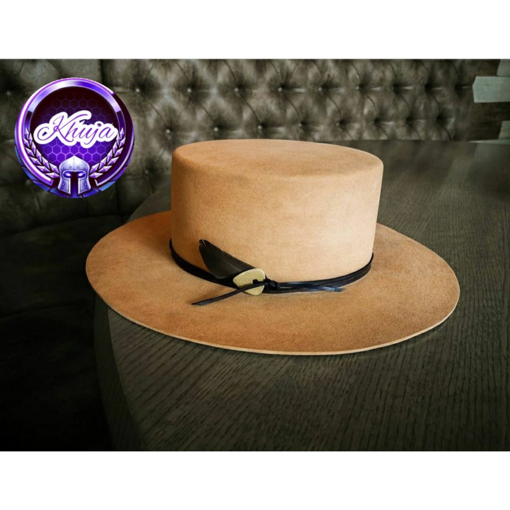 TOPI LAKEN FEDORA PORKPIE BAHAN WOLL IMPORT 100% ORIGINAL