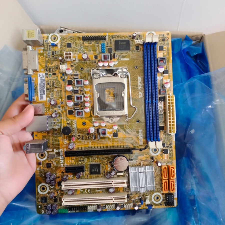 Promo Mainboard Mobo H61 OEM LGA 1155 DDR3 Bonus Batray Cmos Second