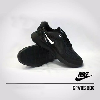  Sepatu  Sneakers Nike  Air  Max  Full Hitam Sepatu  Sekolah 