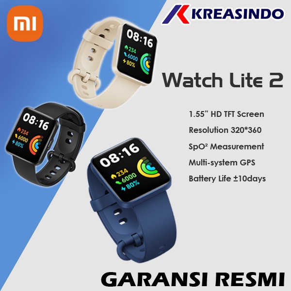 Xiaomi Mi Redmi Watch 2 Lite SmartWatch Garansi Resmi