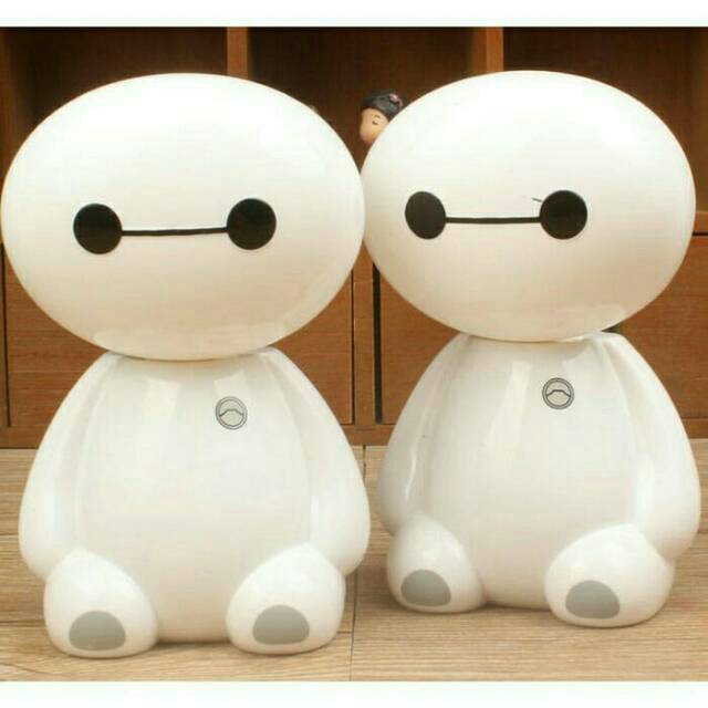 Lampu Meja Belajar Baymax Desk Led Putih Big Lamp Emergency / Hiasan Kamar Tidur Anak Lucu Dan Unik