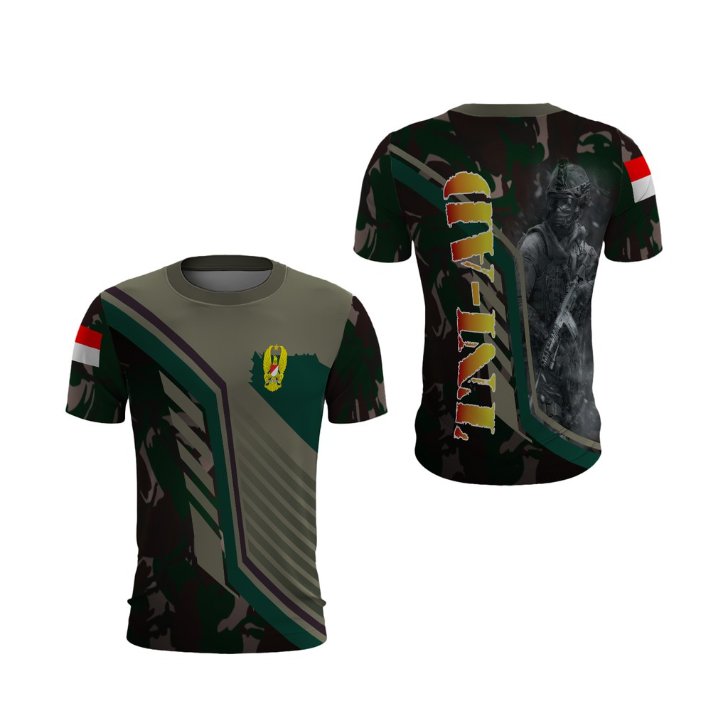 Kaos TNI AD Pria | Kaos TNI AD Lengan Pendek | Kaos TNI AD Original [Riashop]