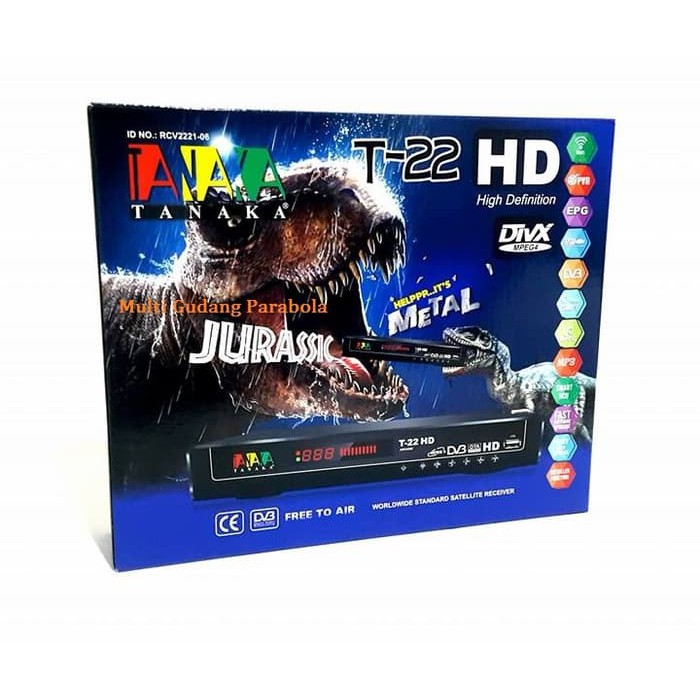 Receiver TANAKA JURASSIC T-22 HD Powervu Tandberg (TERMURAH)