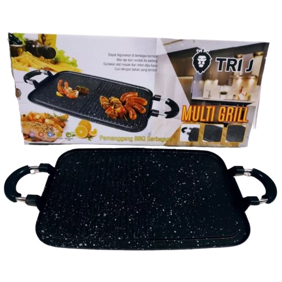 PEMANGGANG BBQ PANJANG / MULTI GRILL PAN TRI J / MULTI GRILL PAN BBQ / GRILL PAN PANJANG TRI J