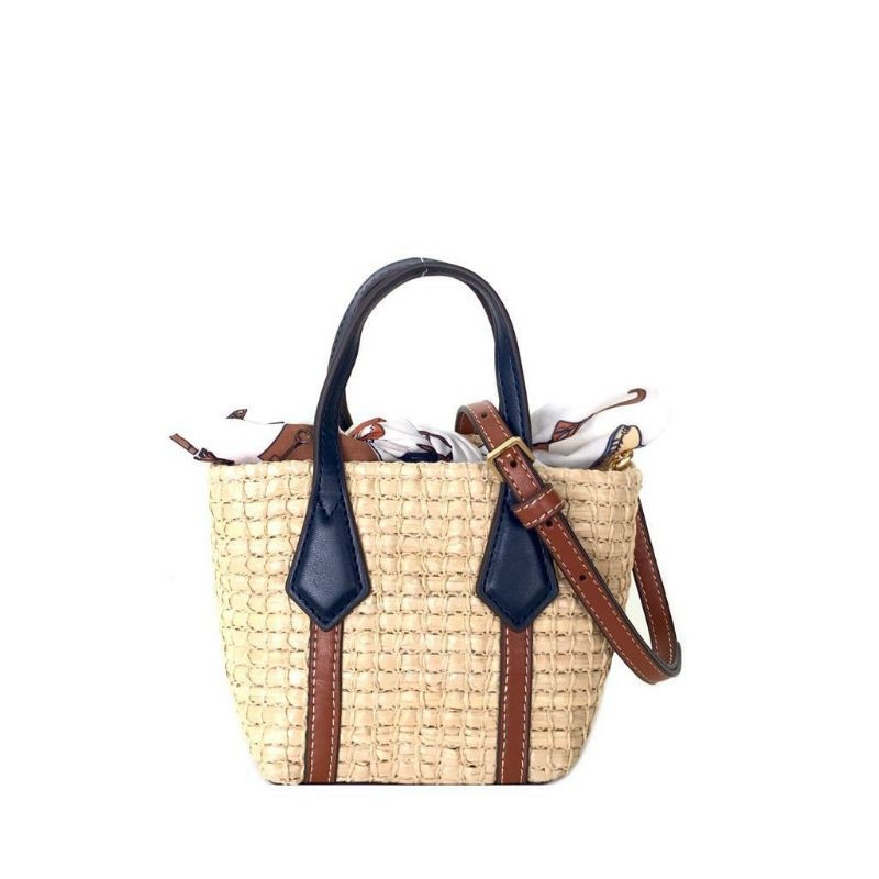 Tory Burch Nano Perry Straw Tote