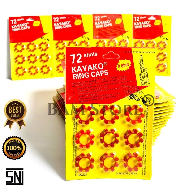 MAINAN ANAK PELURU RING CAP KAYAKO ORIGINAL