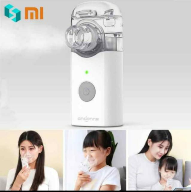 Andon Nebulizer Mini Portable Ultrasonic Mesh Terapi Uap Asma