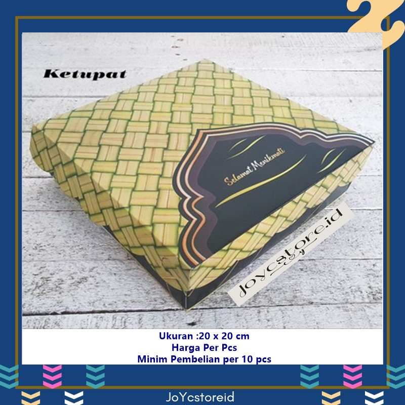 

Dus Nasi R10k KETUPAT 20x20 Nasi Kotak Katering Pesta/ Box Kue / Box Jajan / Snack Box / Kotak Kue / Kotak Roti / Kotak Jajan / Dus Kue / Dus Jajan / Dus Snack / Kardus /Packaging / Kemasan / Kotak Kemasan / Box Cake / Box Rice / Box Tart /Bungkus Nasi