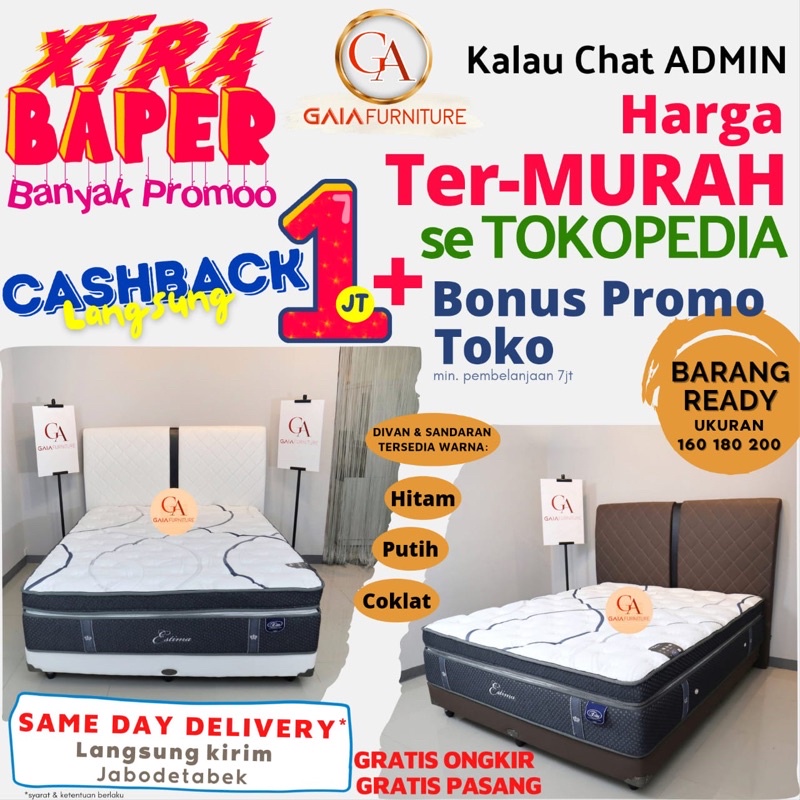 Matras Kasur Elite ESTIMA Springbed Matras Elite ORIGINAL / Matras only