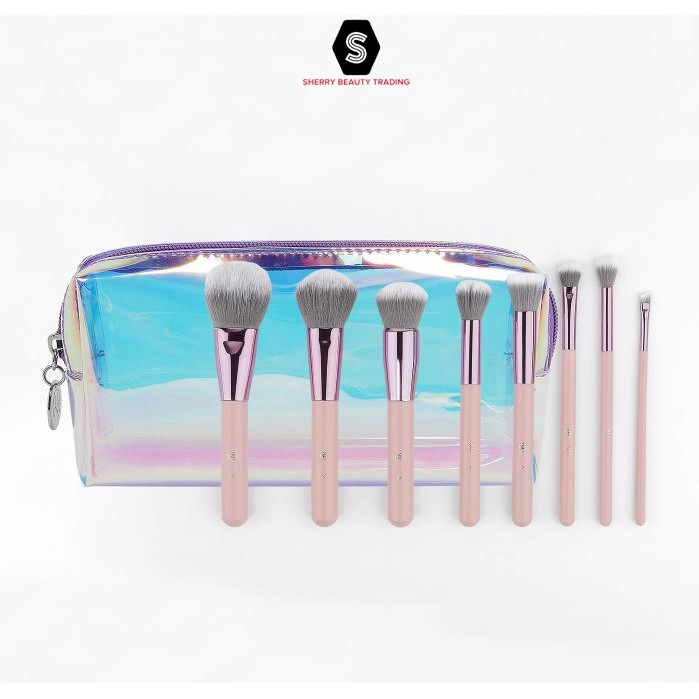 BH Cosmetics Dreamy Oppalusion 8 Pcs Brush Set Bonus Holographic Bag