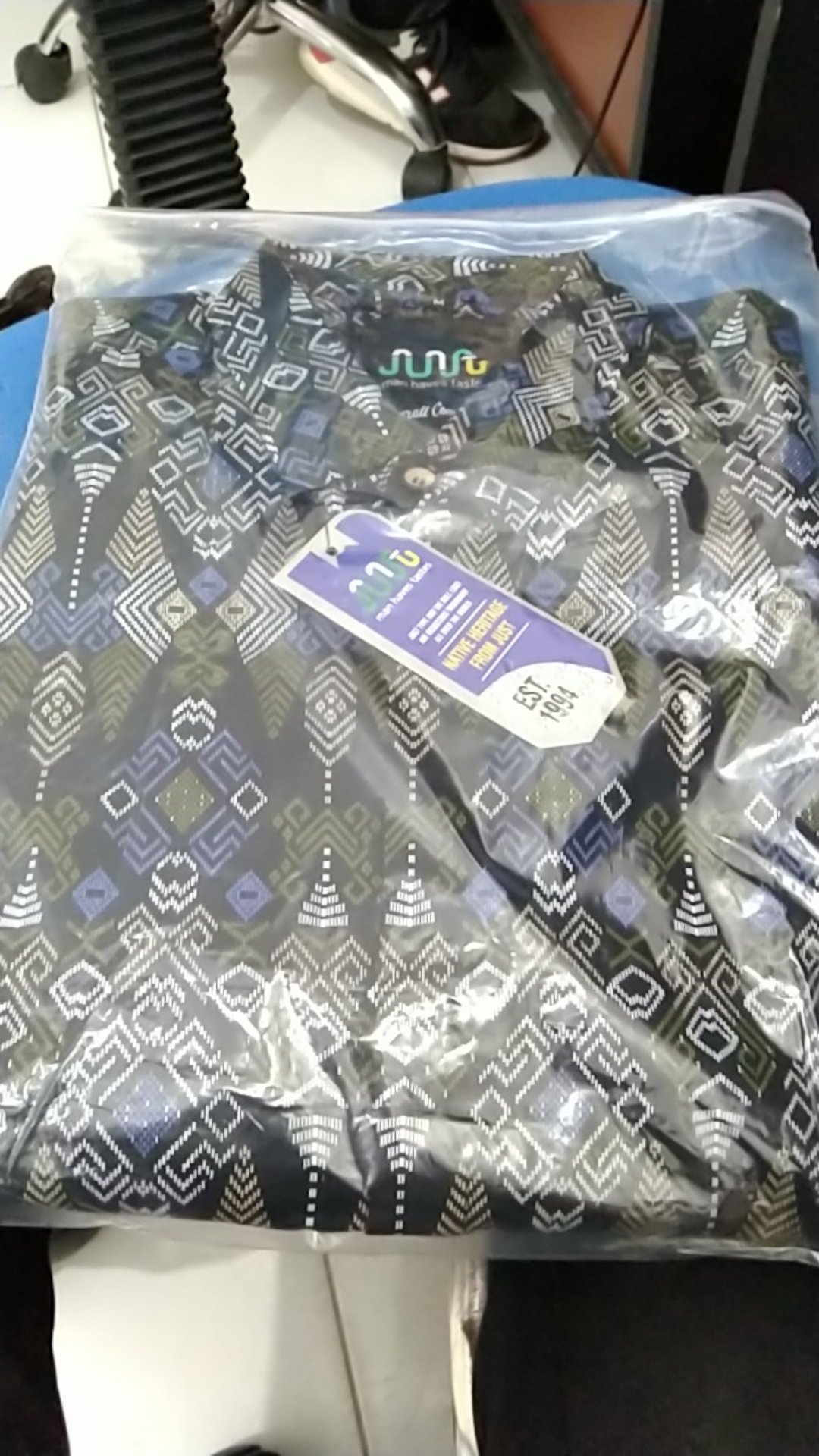 Kemeja Batik Pria Lengan Panjang Exclusive Kemeja Batik Cowok Kerja Kantoran Batik Stretch 1014