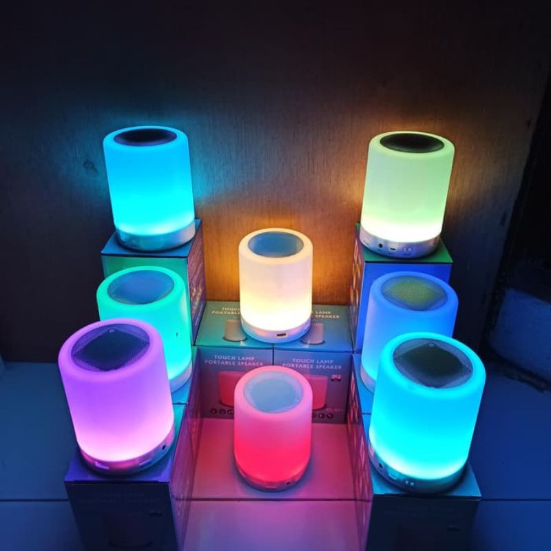 Speaker Bluetooth LED Smart touch lampu tidur