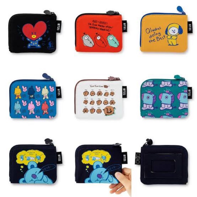 [JASTIP] CARD POUCH BT21 OFFICIAL MERCH (LINE FRIENDS)