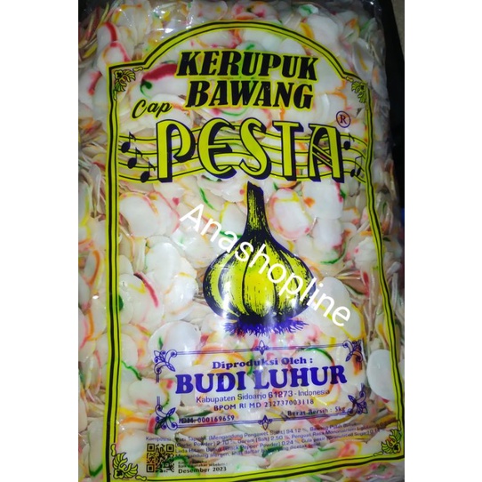 

Kerupuk Bawang warna-warni PESTA / krupuk / snack / camilan / kripik / keripik