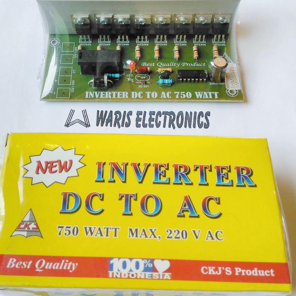 First Come Rangkaian kit inverter DC ke AC 750Watt