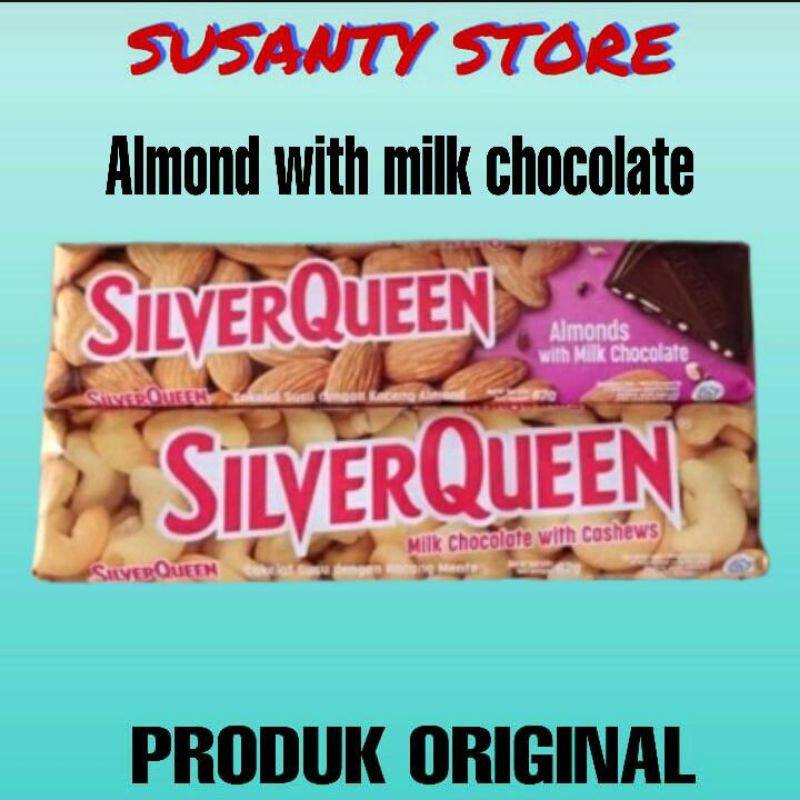 

SILVERQUEEN ALMONDS WITH MILK CHOCOLATE 62 GR.