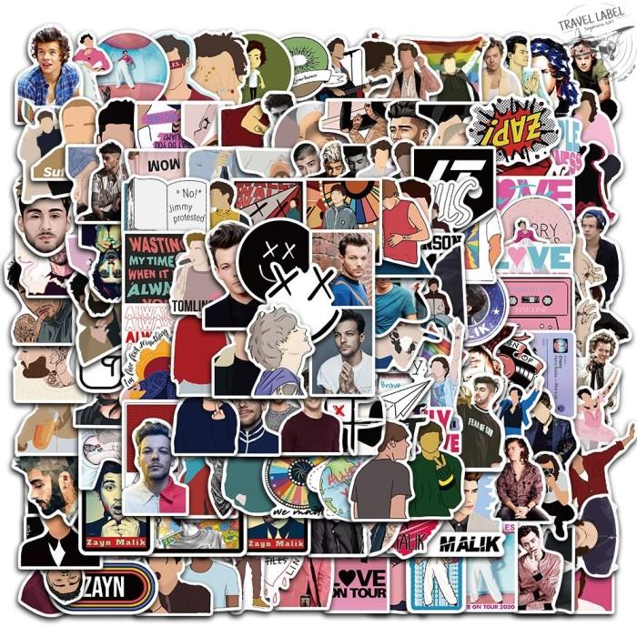 

Stickers Dekorasi 1 Set Isi 50 Pcs : Desain Mix One Direction 1D